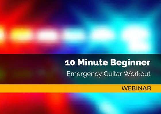10 Minute Beginner Emergency Guitar Workout | Webinar | Guitar Couch Lessons
