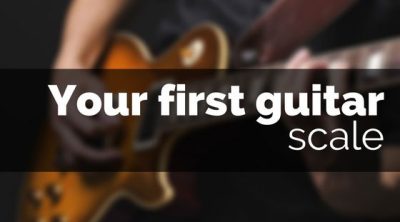 Your-first-guitar-scale